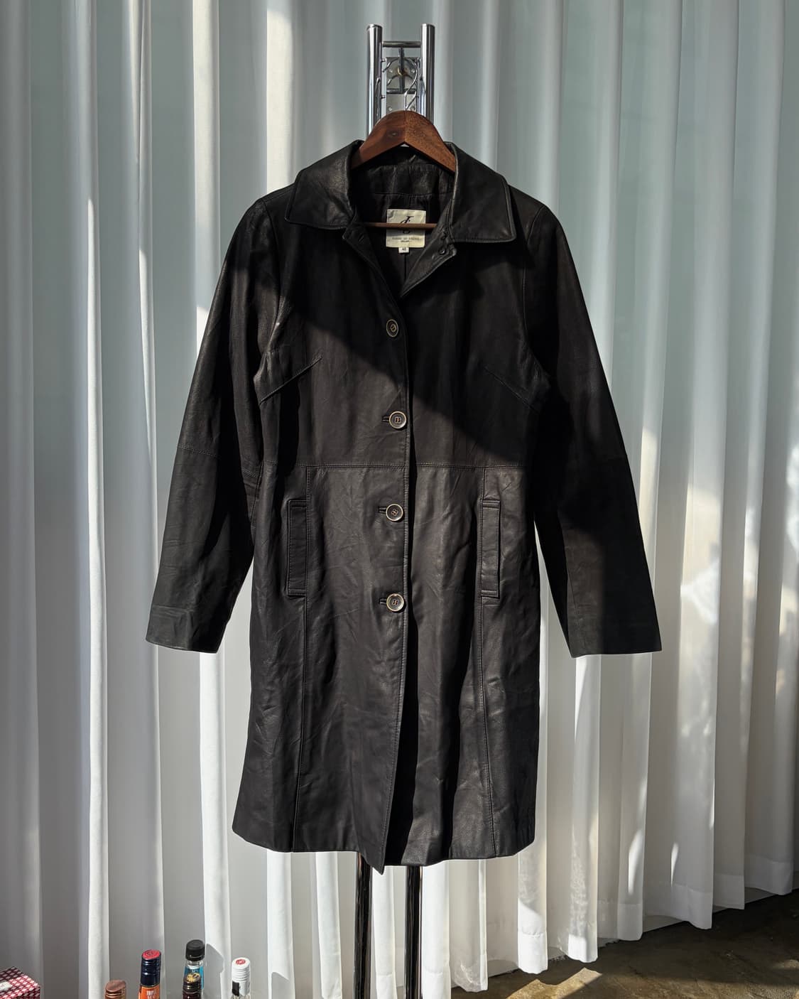 [M-L]Gianni Lo Giudice 이탈리아 가죽 코트 상품이미지4