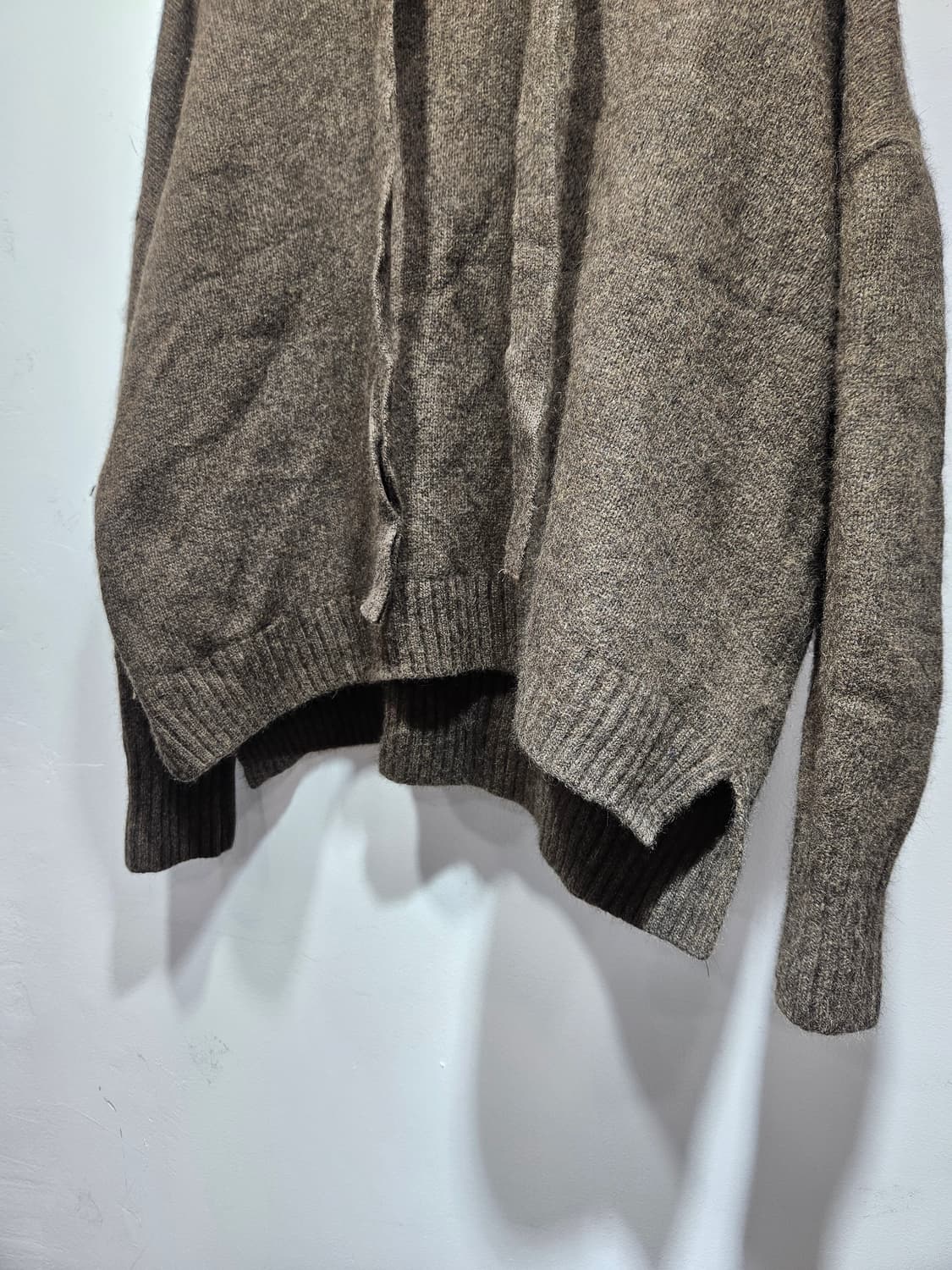 브라운 후드 니트 상품이미지4