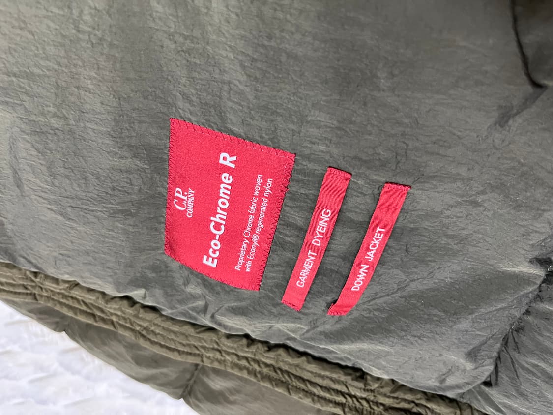 CP컴퍼니 에코 크롬 후드 패딩 아이비 그린 50 상품이미지5