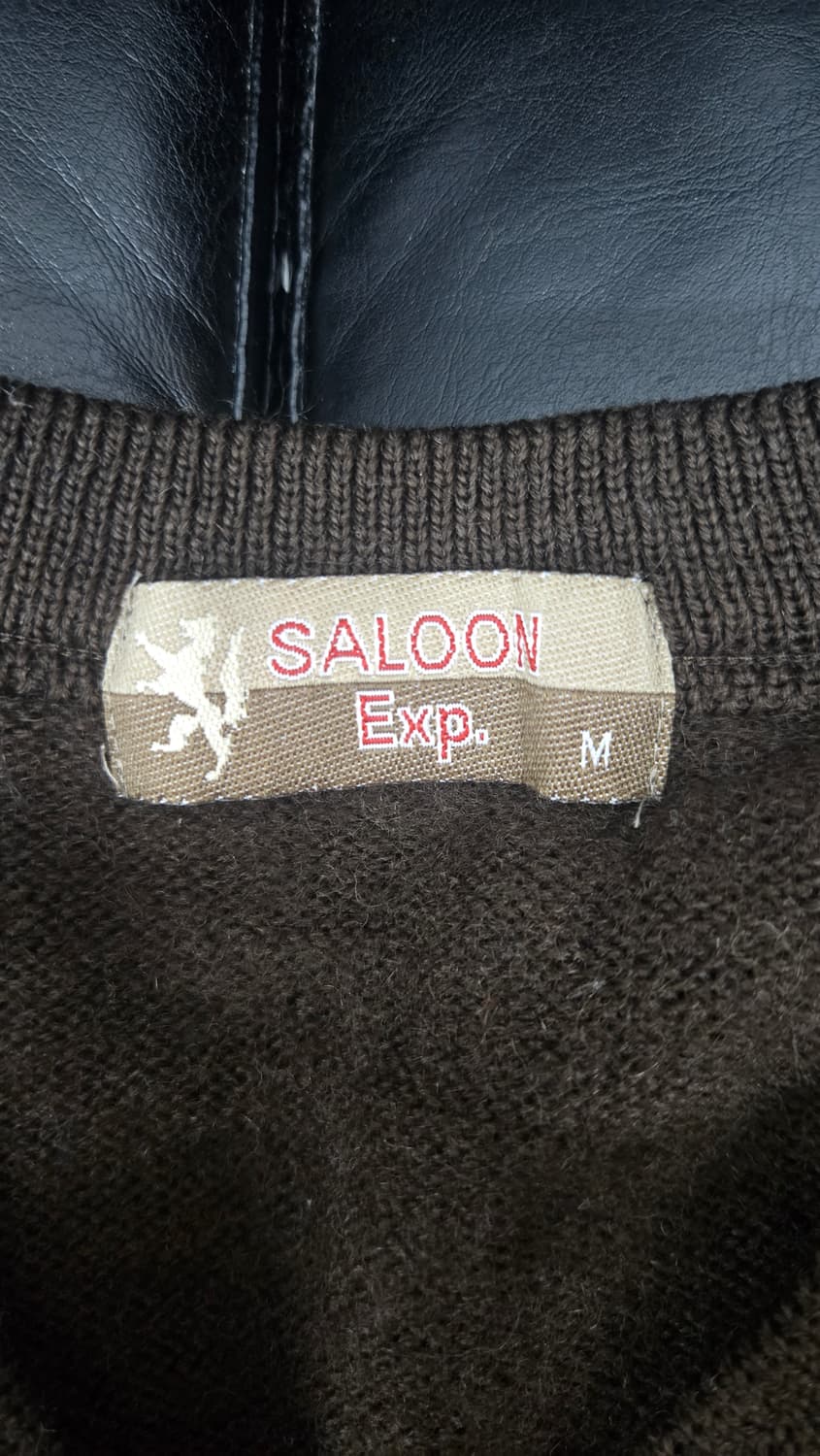 살룬 남성 니트티셔츠 브라운 상품이미지6