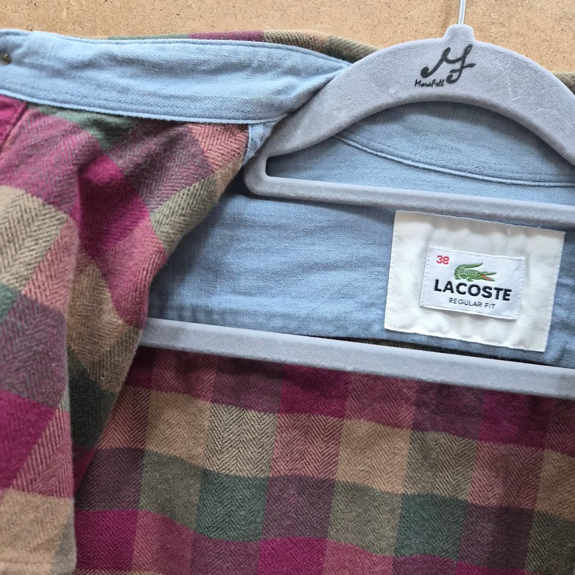 라코스테 플란넬 체크 셔츠 상품이미지5