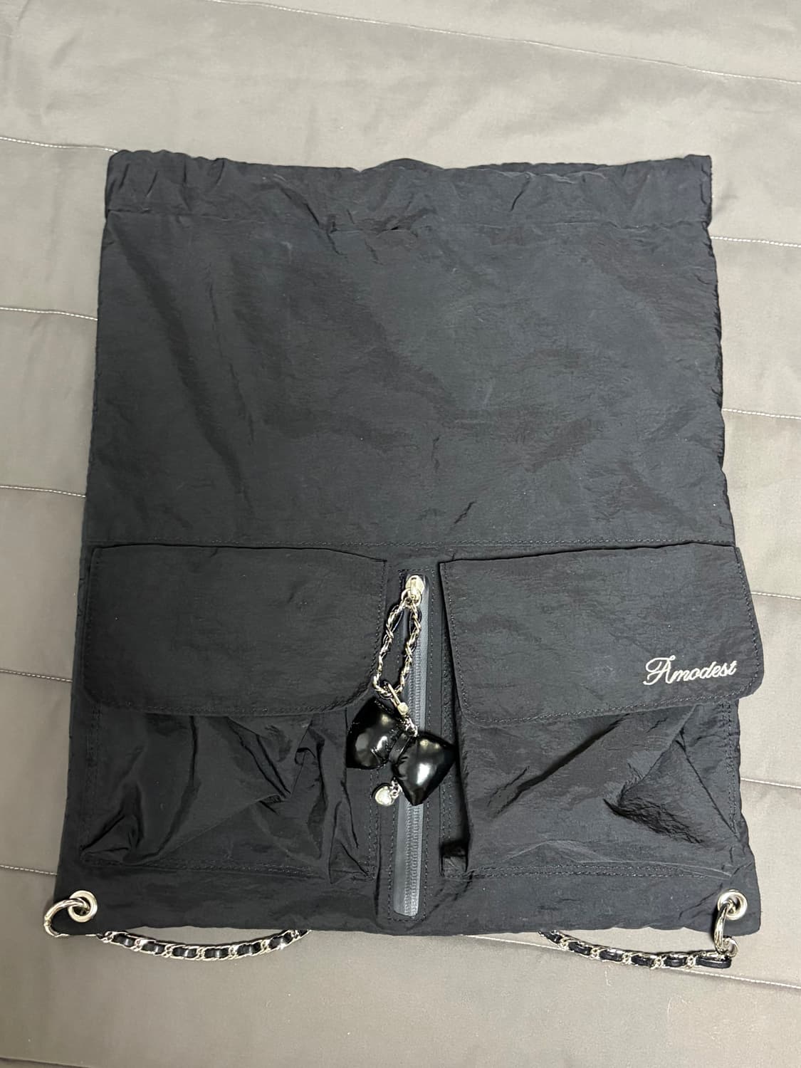 모데스트무드 백팩 블랙 상품이미지1