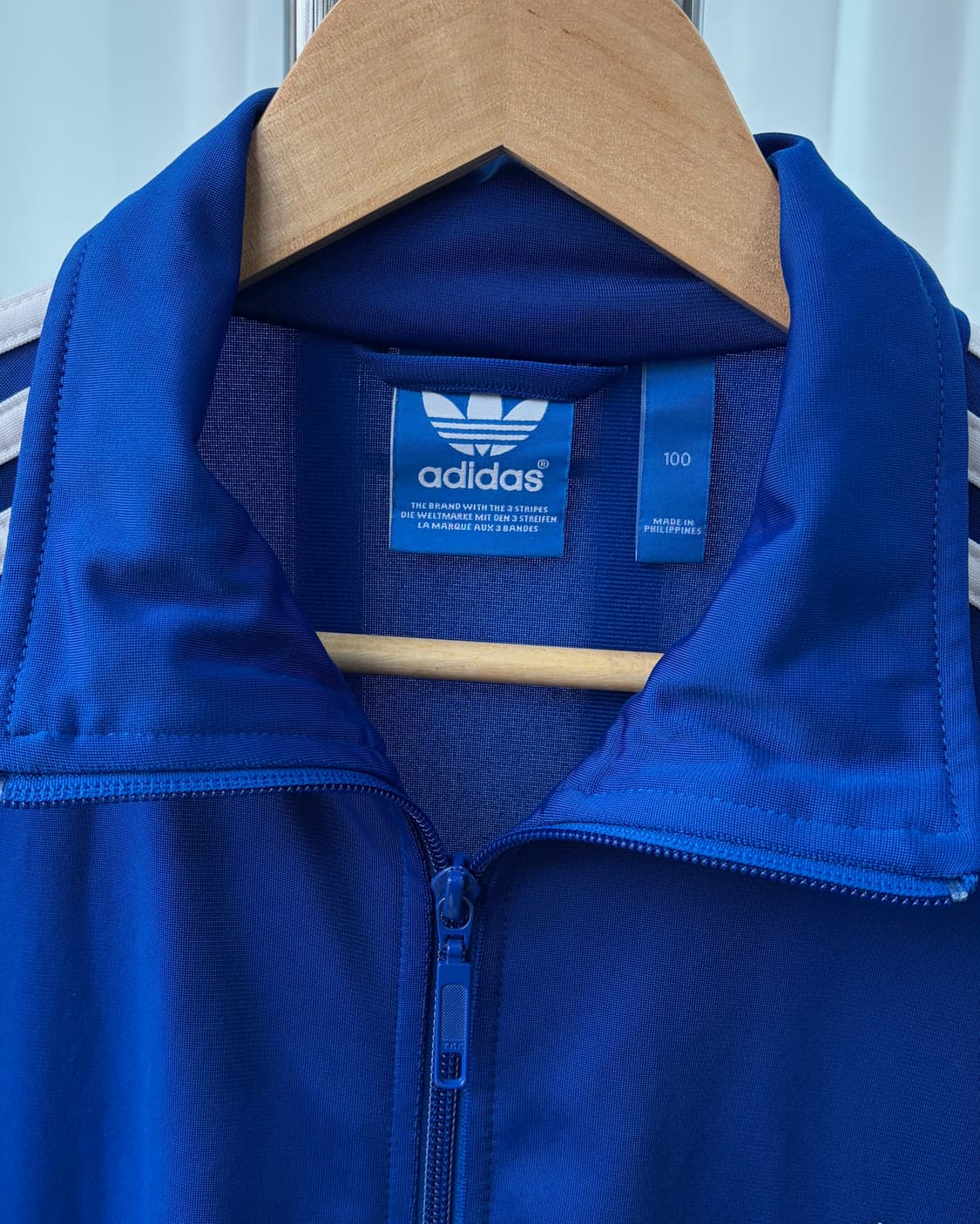 [L]아디다스 구형 파이어버드 블루 트랙탑 져지 상품이미지6