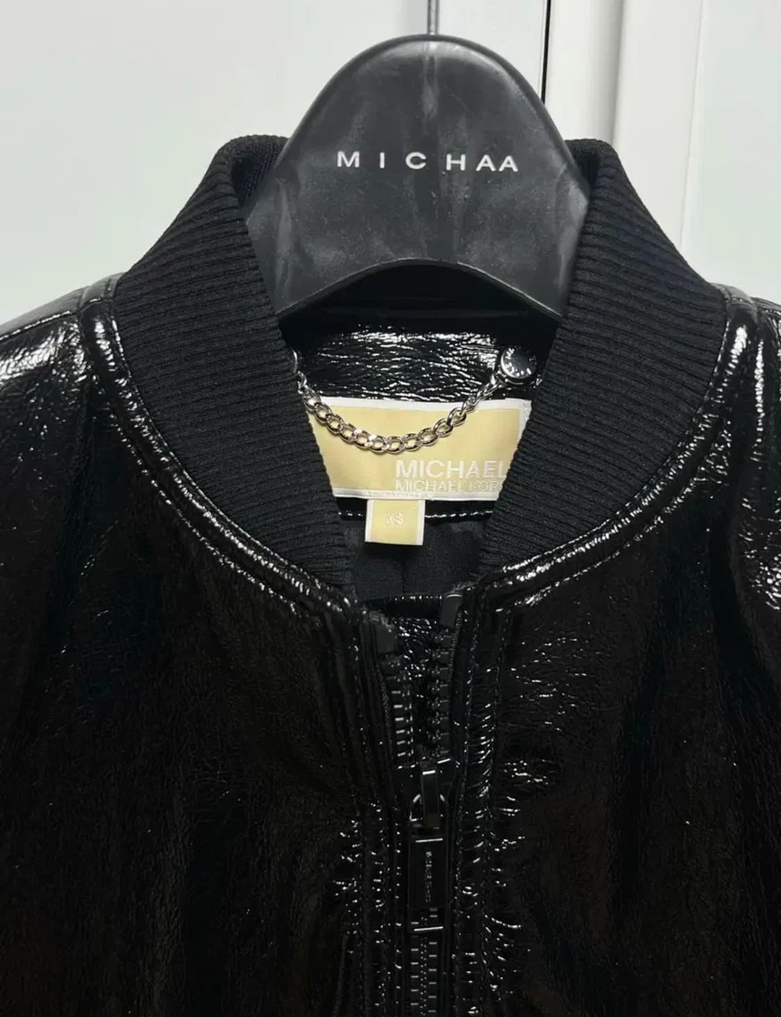 마이클코어스 에나멜 자켓 점퍼 레더 자켓 가죽 자켓 항공점퍼 상품이미지3