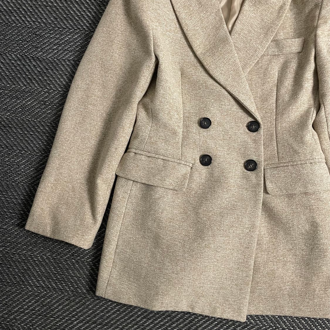 빈티지 우먼스 울 더블 하프 코트o 2966 상품이미지3