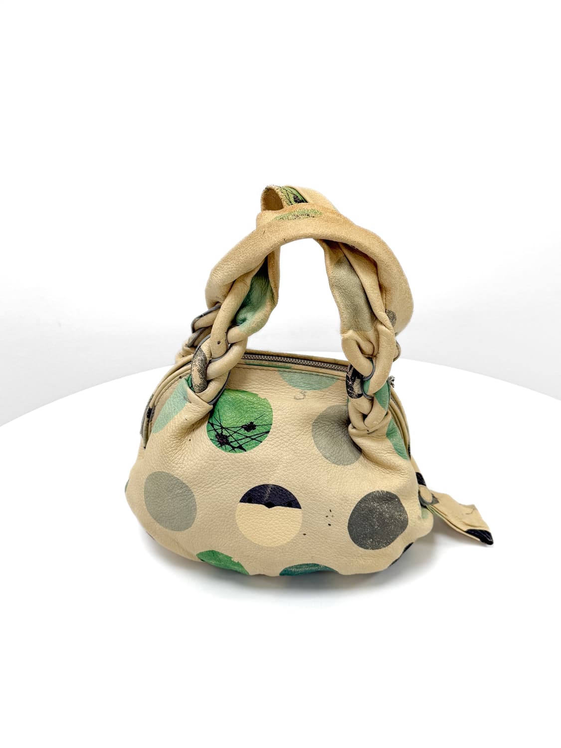 셀린느 크루즈 2008 뱅크 스왈로우 프린트 레더 토트백 상품이미지4