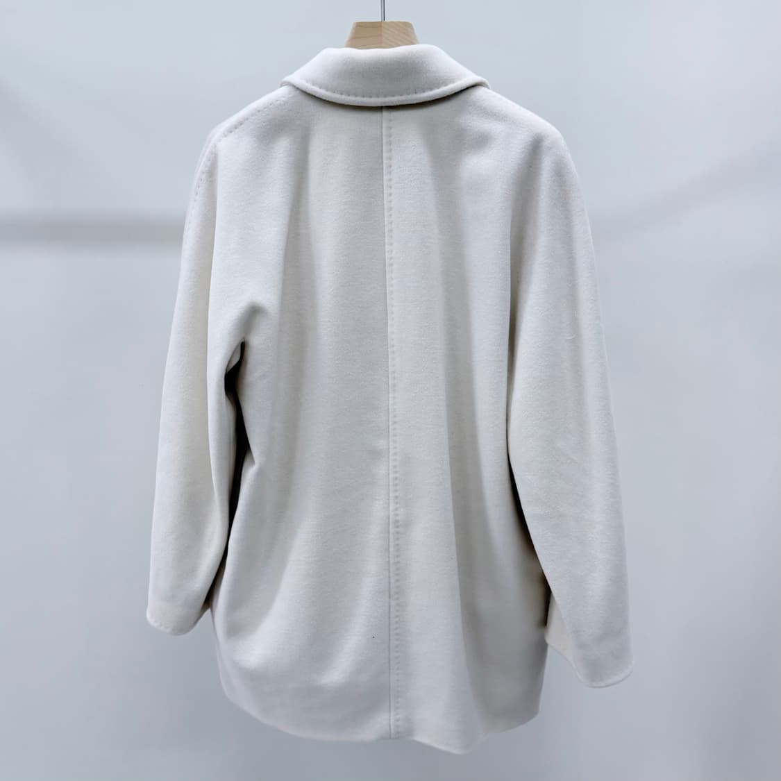 [S+급/38] 막스마라 울 캐시미어 더블 코트 자켓 화이트 상품이미지5