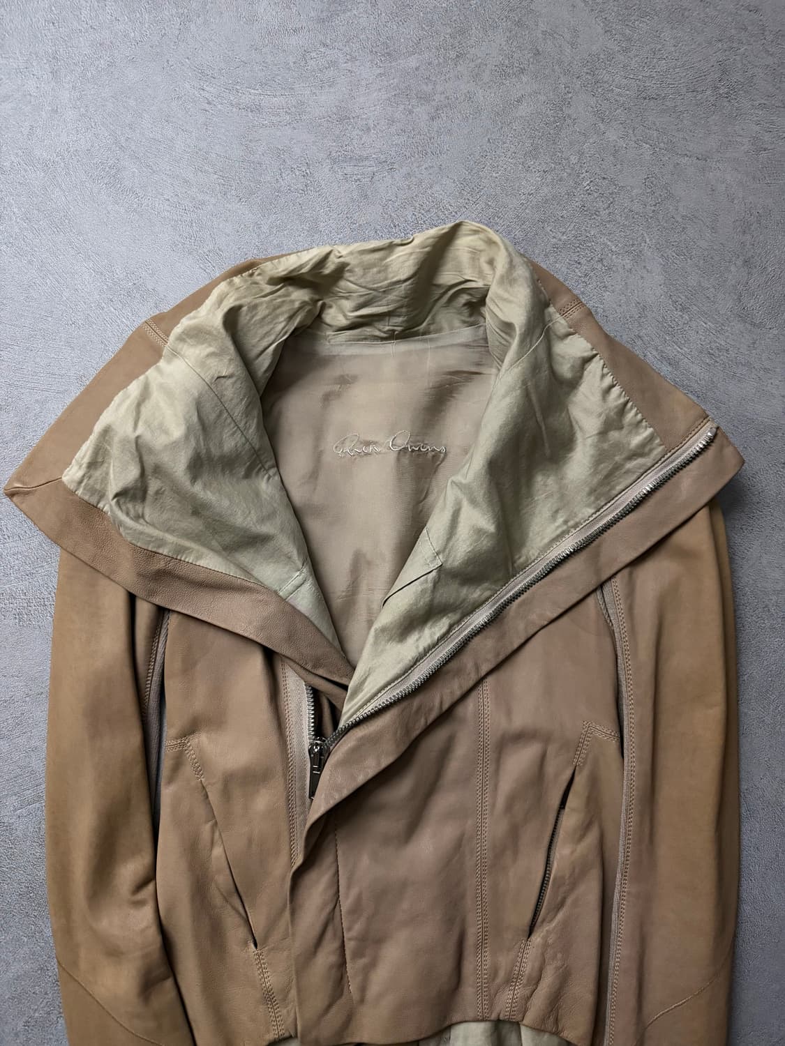 11FW 릭오웬스 나스카 하이넥 헤더자켓 상품이미지4