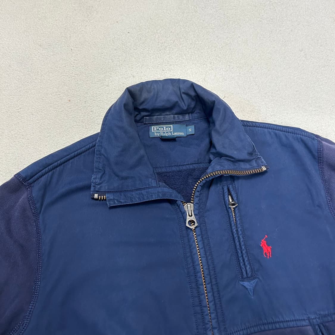 Polo Navy Two-way Cotton Zip-up 상품이미지5