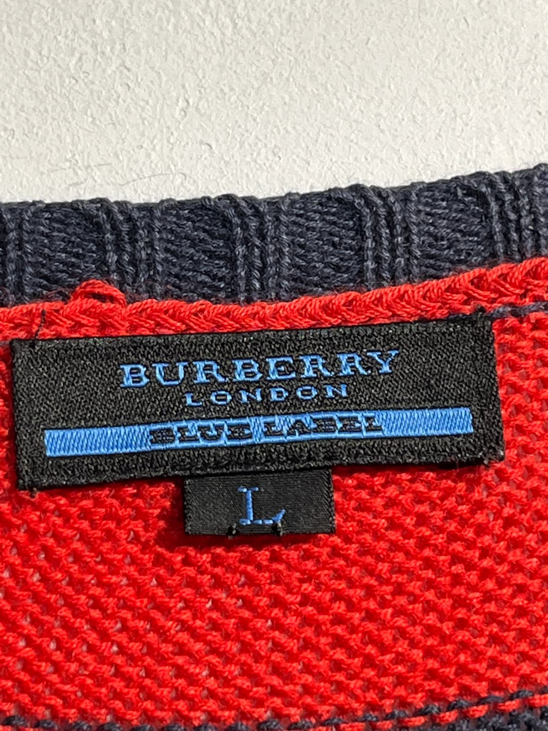 Burberry 버버리 로고 코튼 린넨 혼방 아가일 베스트 상품이미지7