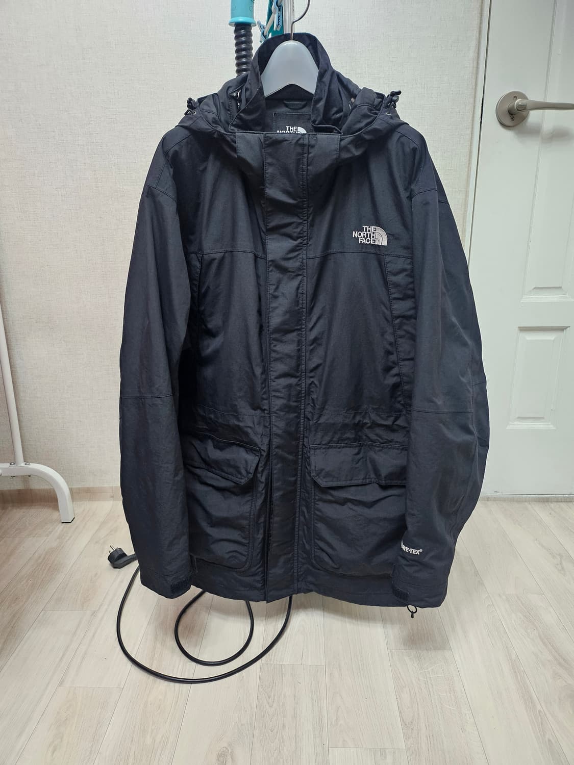 (100~110)초대장급 노스페이스 고어텍스2중지퍼[블랙]바람막이자켓점퍼 상품이미지1