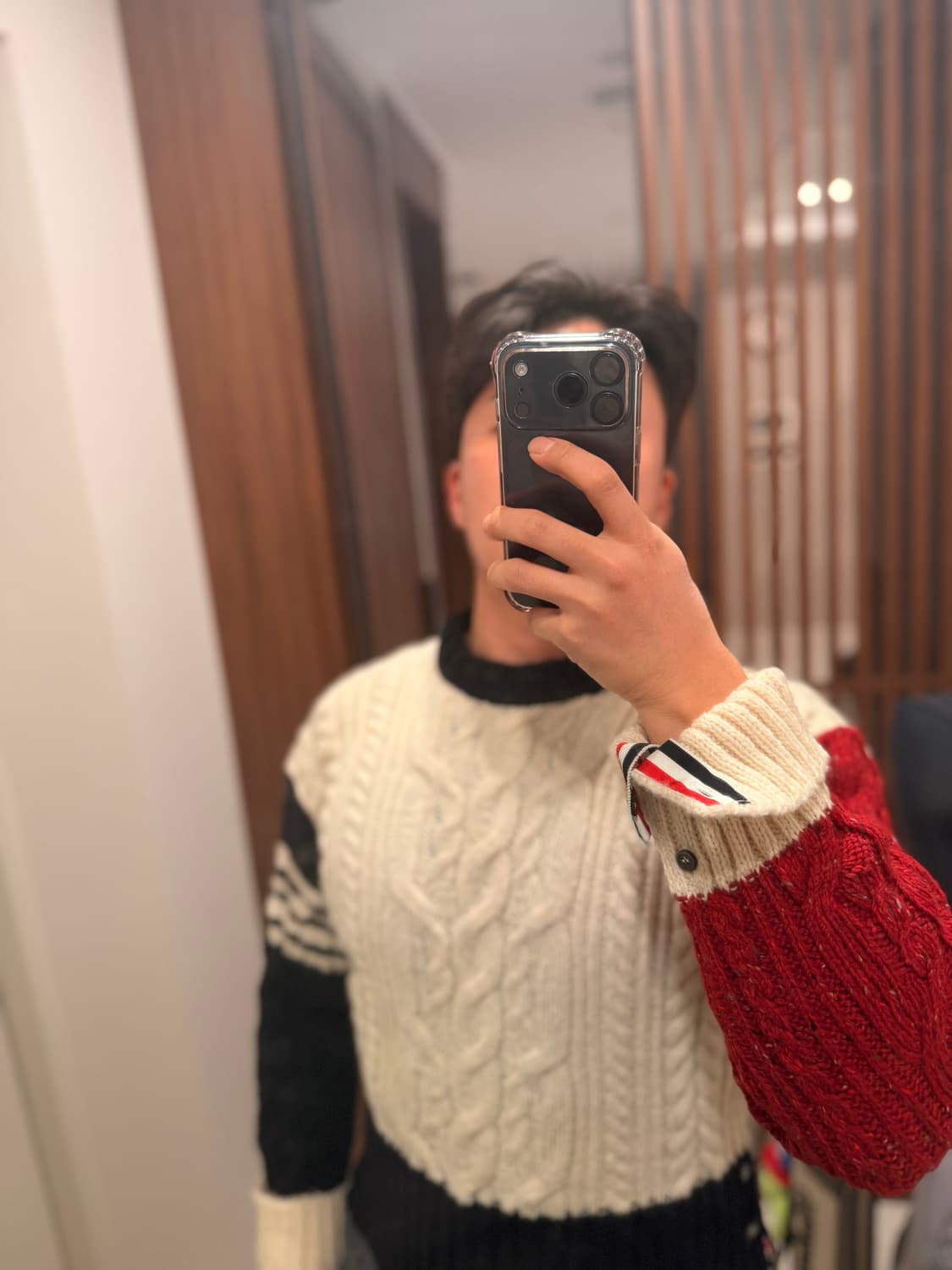 (2) 톰브라운 아란 케이블 크롭 니트 상품이미지6