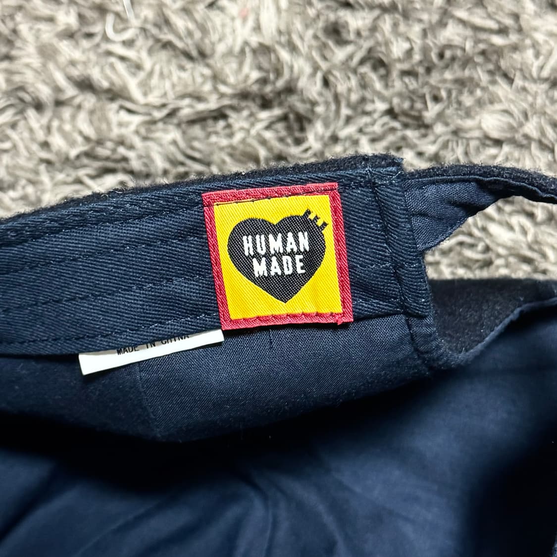 휴먼메이드 울 캡 네이비 Human Made Wool Cap Navy 상품이미지4