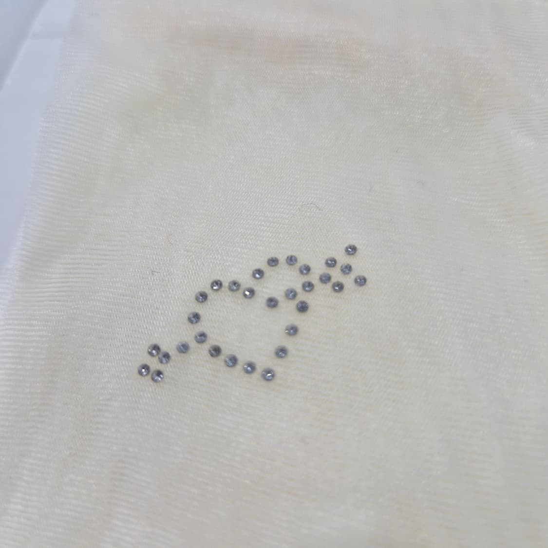 아이보리 큐피트 자수 포인트 팬티스타킹 상품이미지2