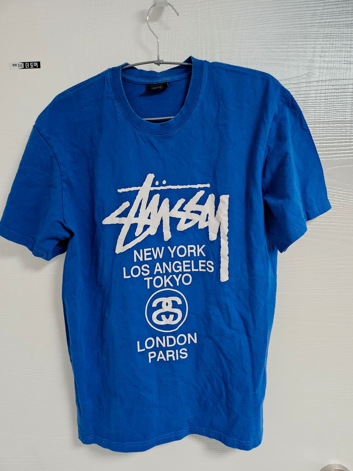 스투시 프린팅 반팔 블루 M 상품이미지1