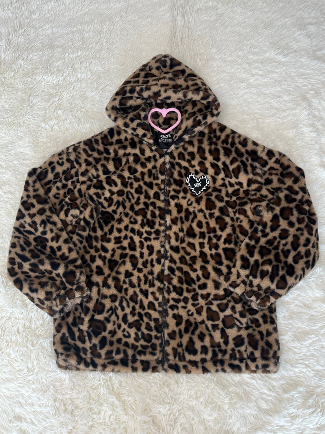 (새상품) Kryclothing 레오파드퍼 (갸루/양산형/지뢰계) 상품이미지1