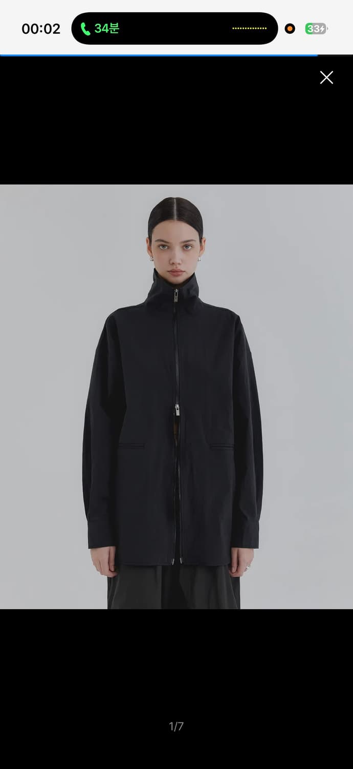 단종)트리밍버드 하이넥집업셔츠 high neck zip up shirts 상품이미지4