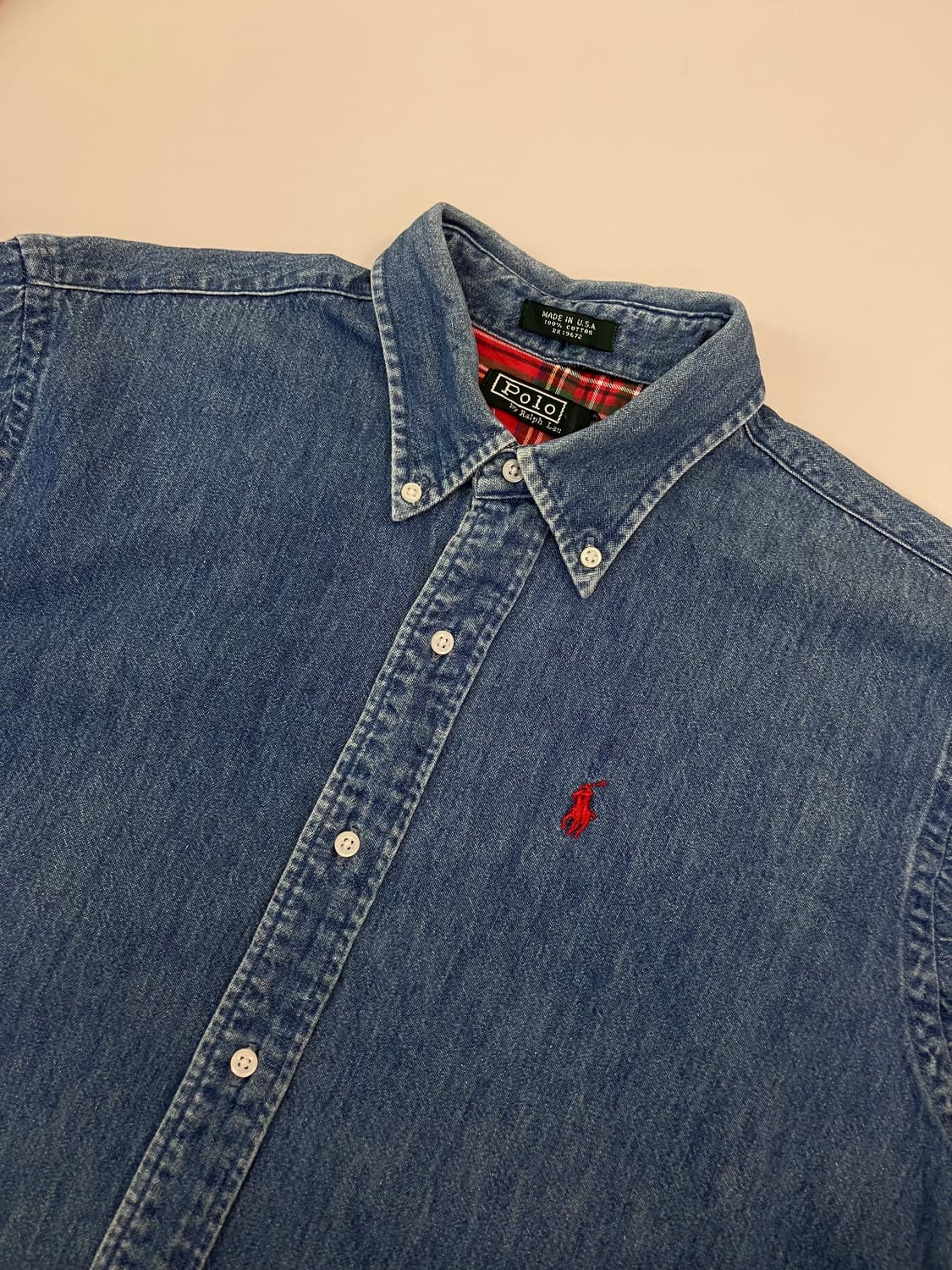 (XL) USA POLO 폴로 랄프로렌 코튼 데님 셔츠 상품이미지4