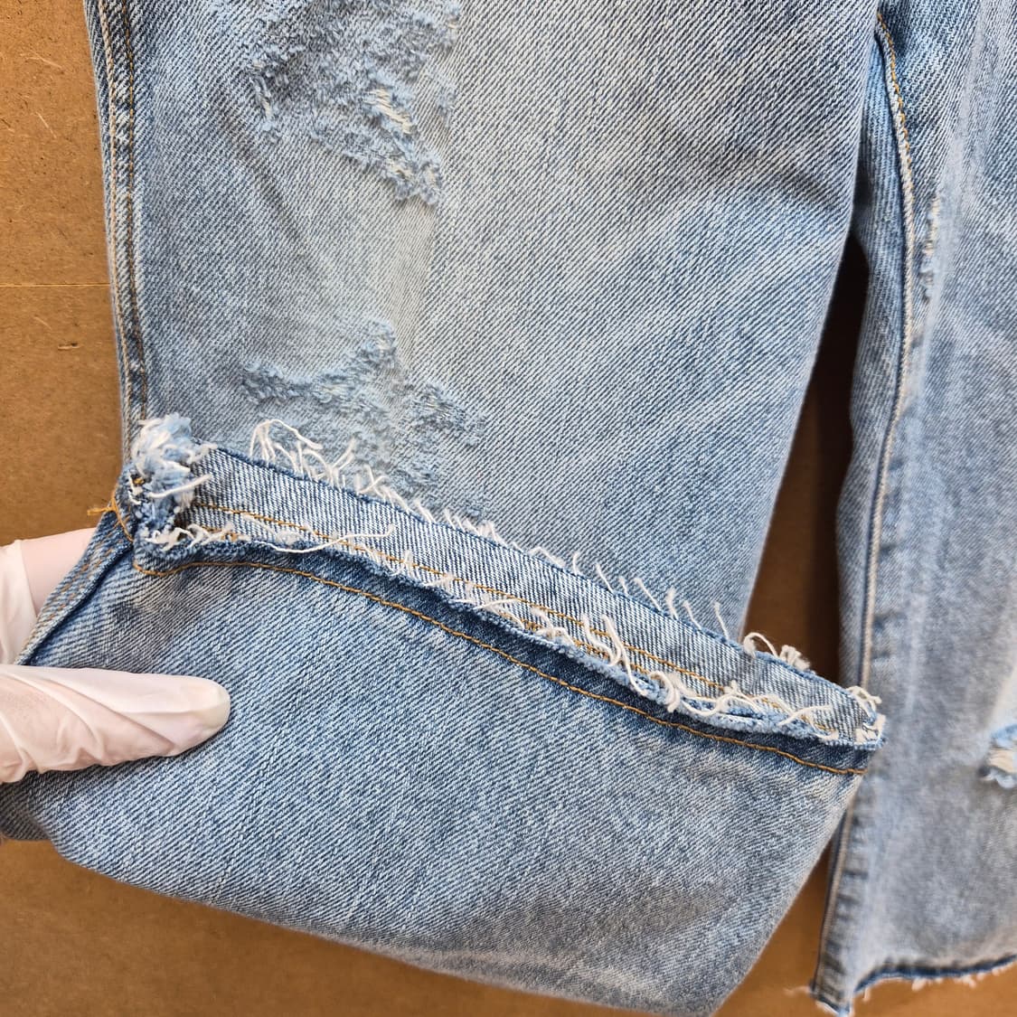 ​ZARA REFIX’D MAKERS 디스트로이드 데님 반바지 상품이미지4