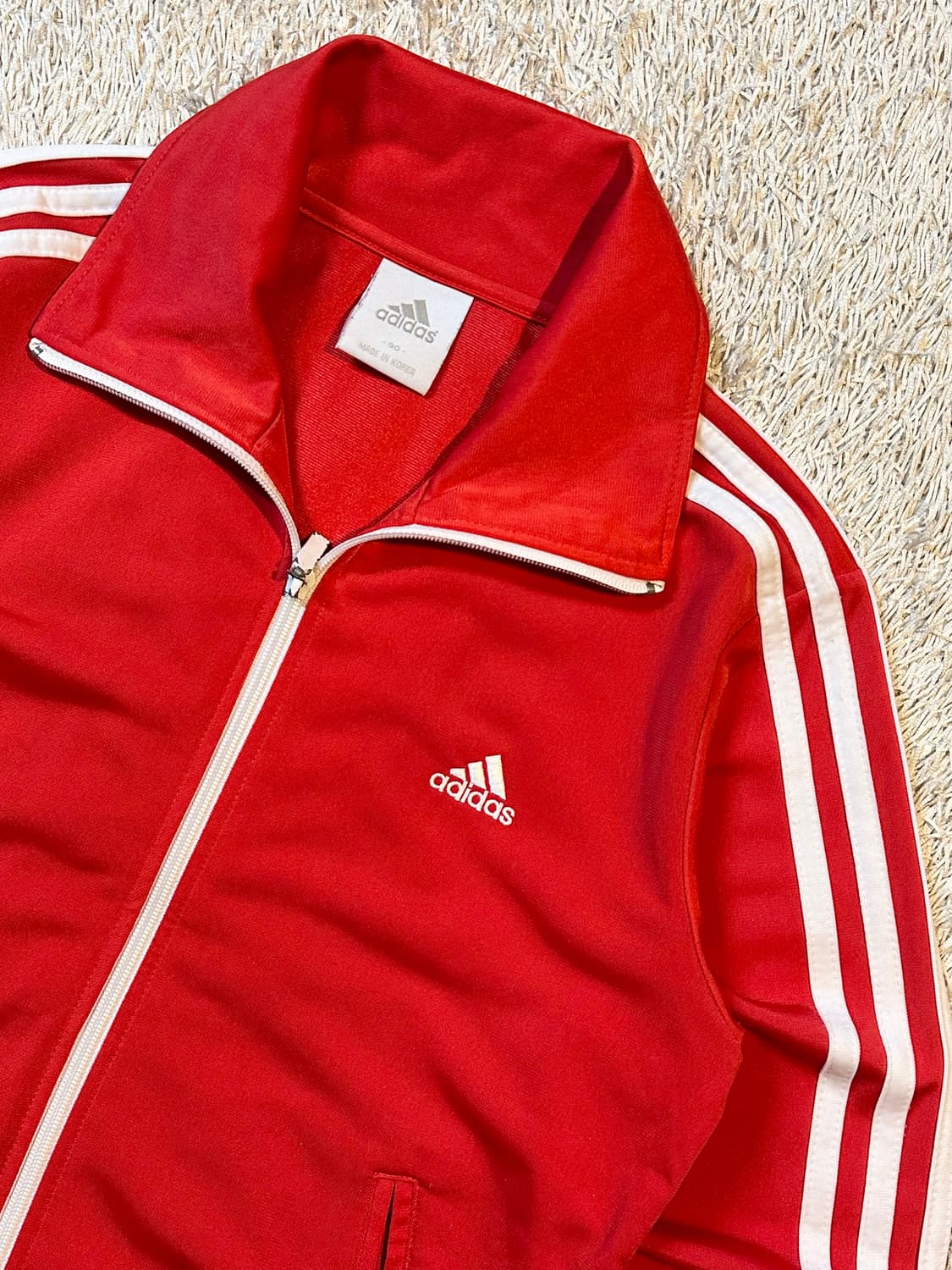 아디다스 ADIDAS 삼각로고 트랙탑 져지 레드 상품이미지2