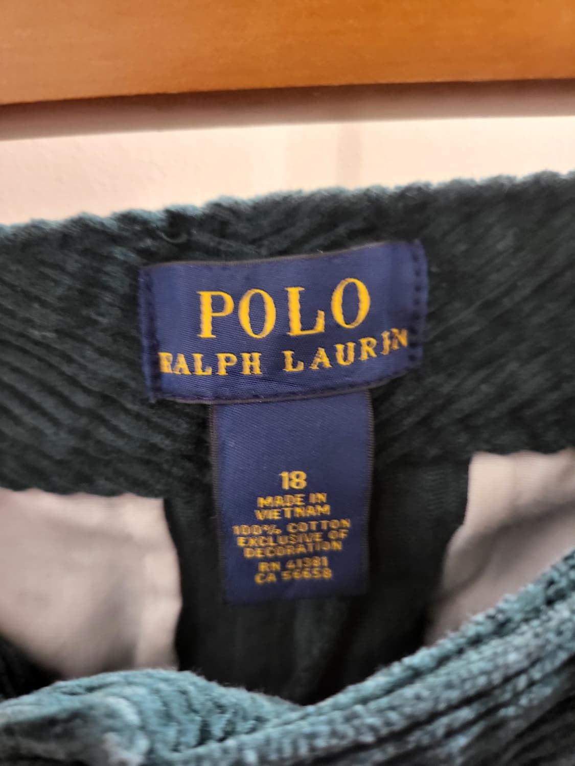 폴로 랄프로렌 코듀로이 바지 상품이미지5