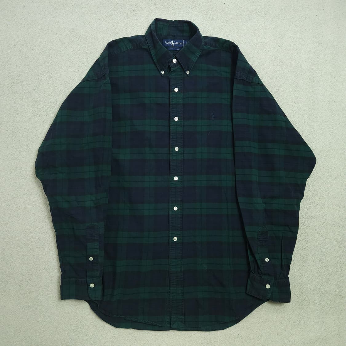 폴로 랄프 로렌 블랙 와치 체크 셔츠 L 상품이미지1