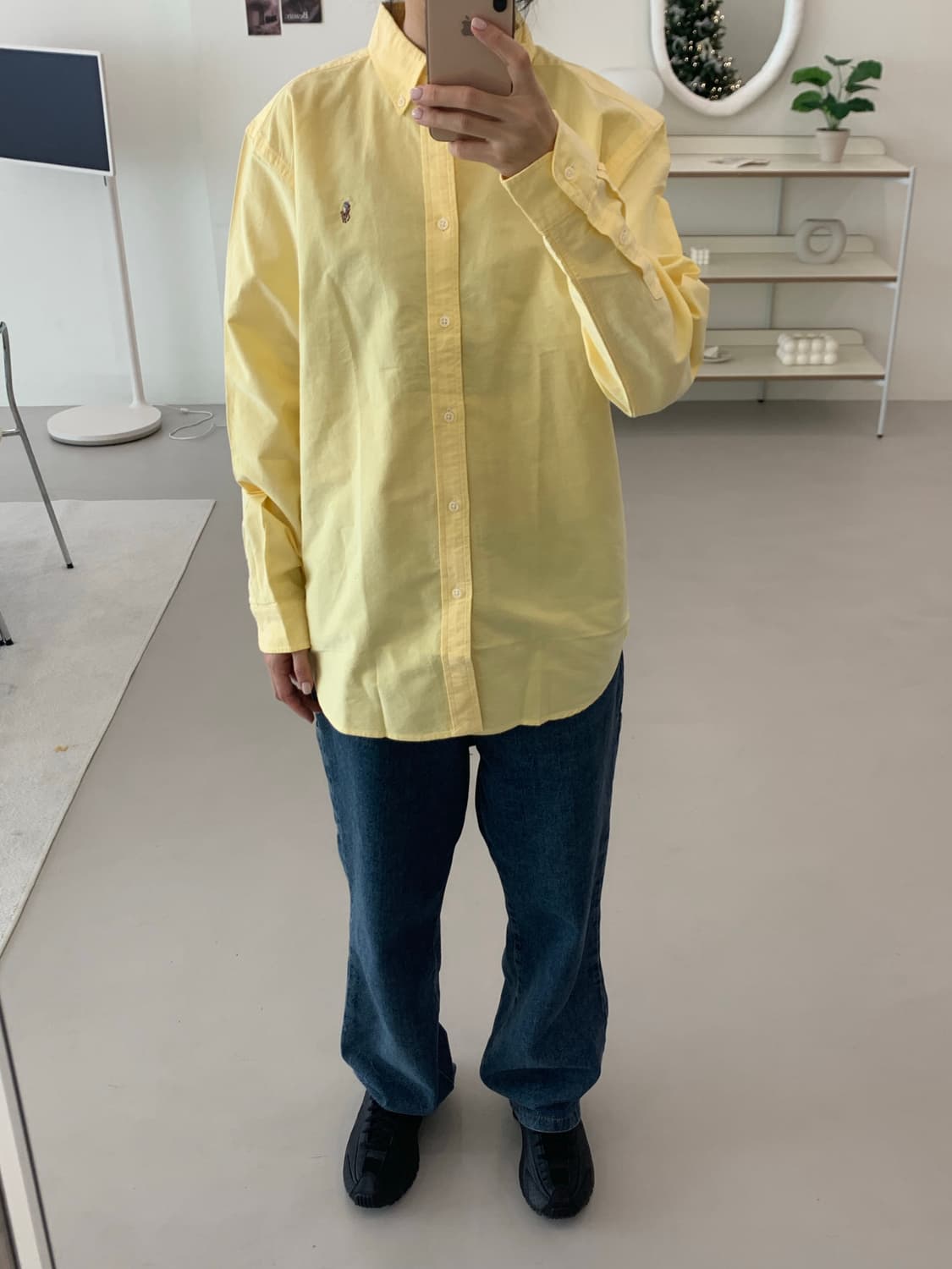 폴로 랄프로렌 보이즈 옥스포드 셔츠 노랑 XL(20) 상품이미지5