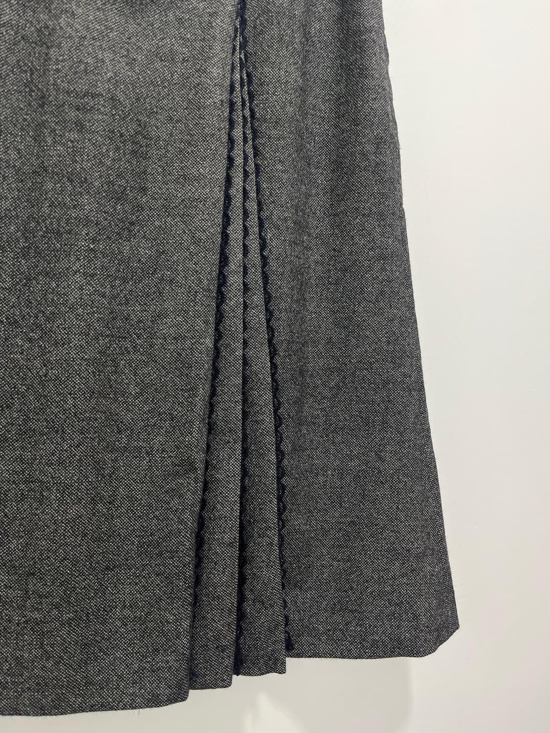 일본 빈티지 레이스 레이어드 플리츠 미디스커트  상품이미지5