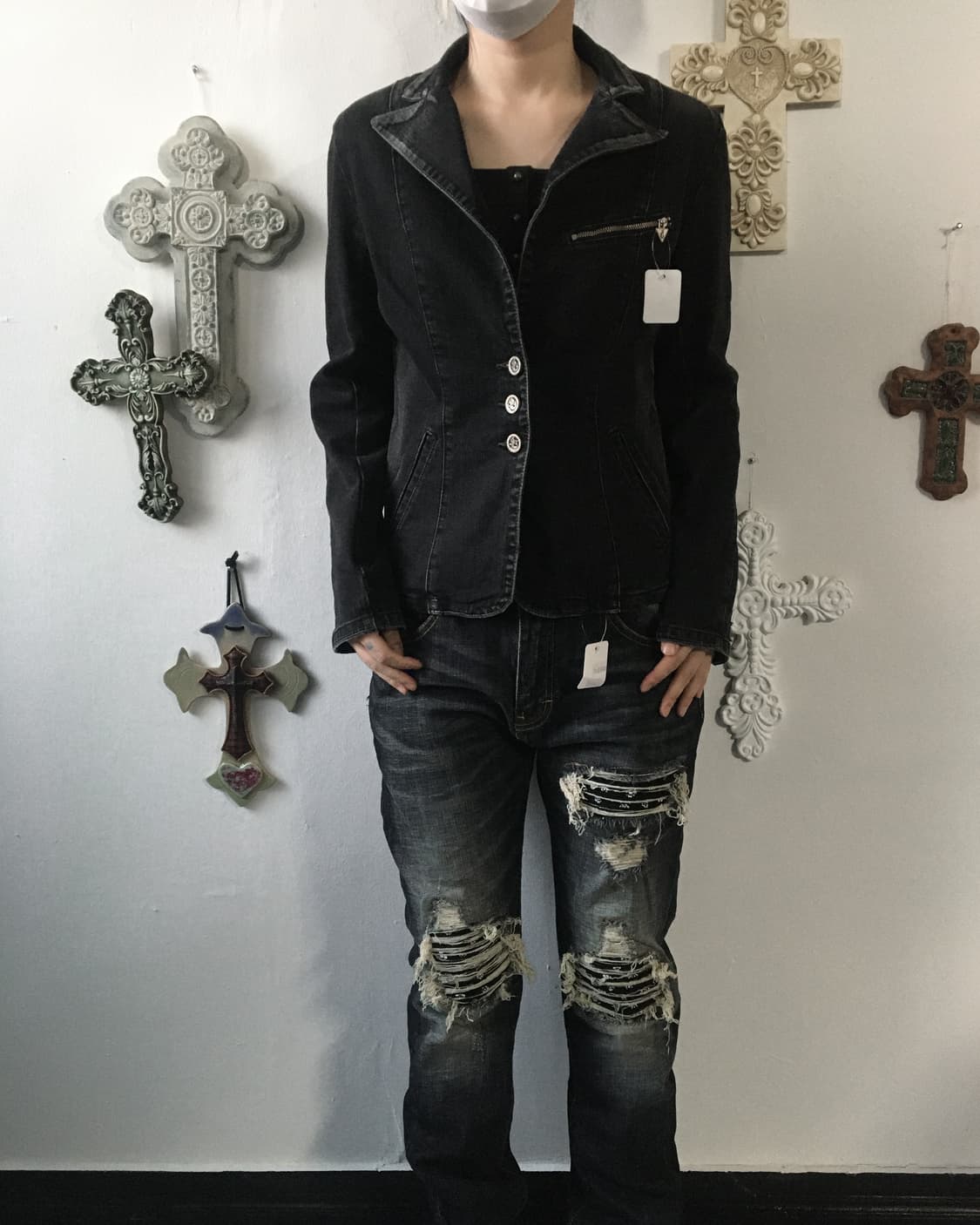 Dyed line detail jacket  상품이미지1