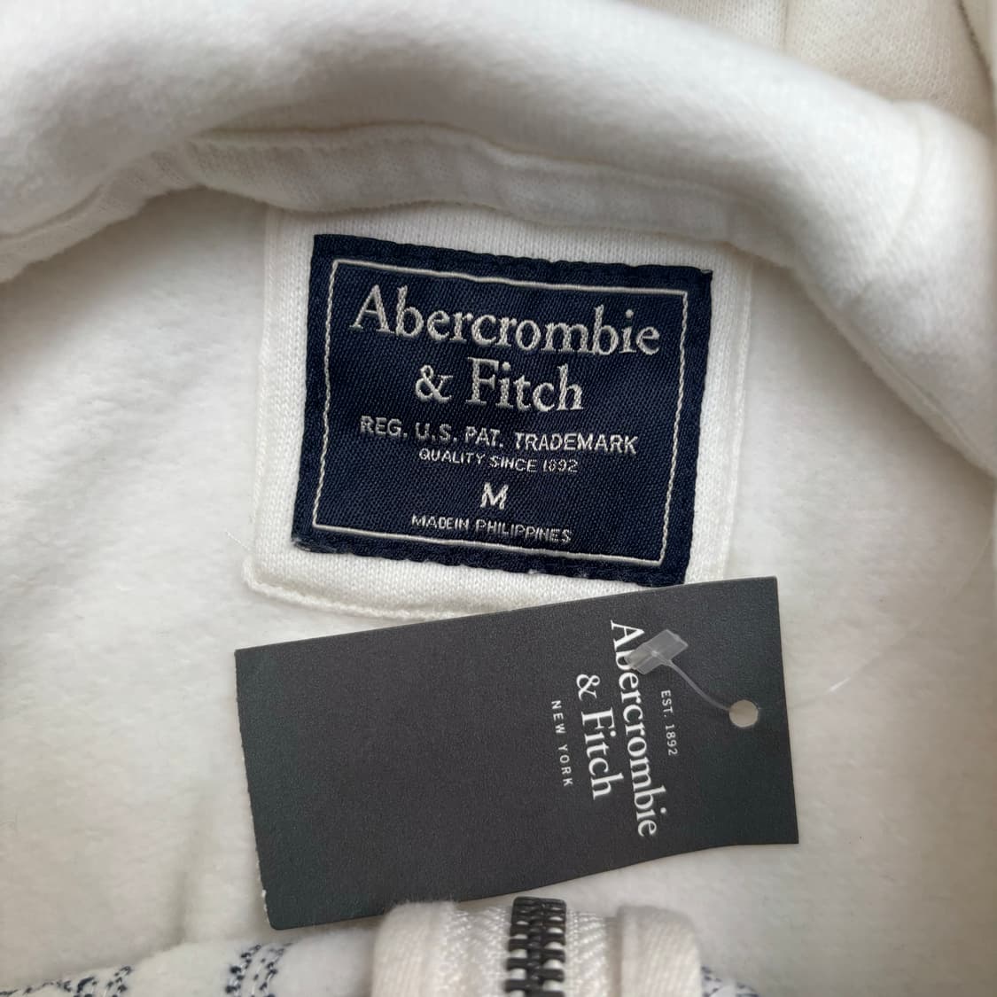 아베크롬비 y2k 빈티지 화이트 후드집업 M 상품이미지7