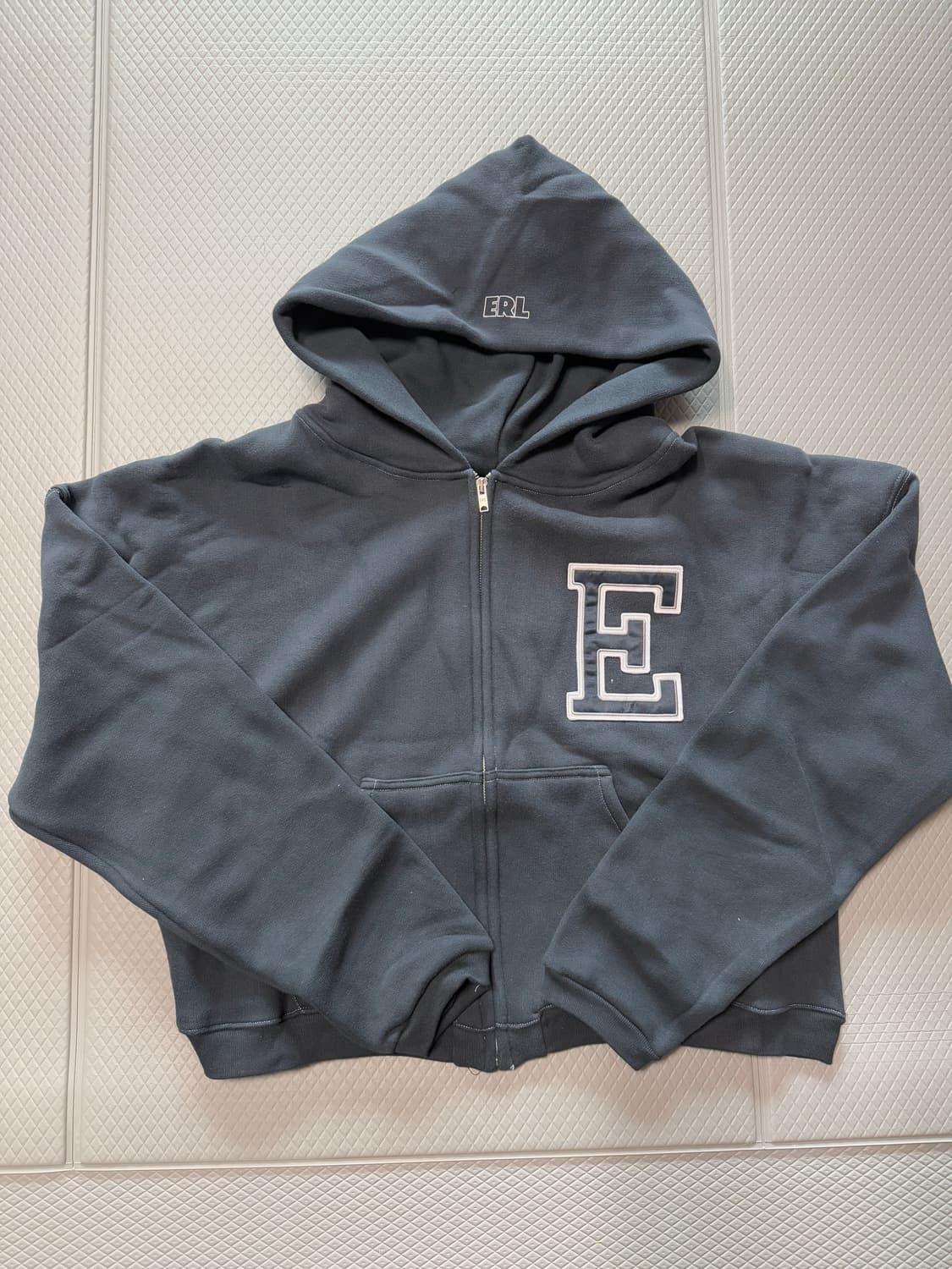(L) ERL 25시즌 블랙 바시티 후드 집업  상품이미지1