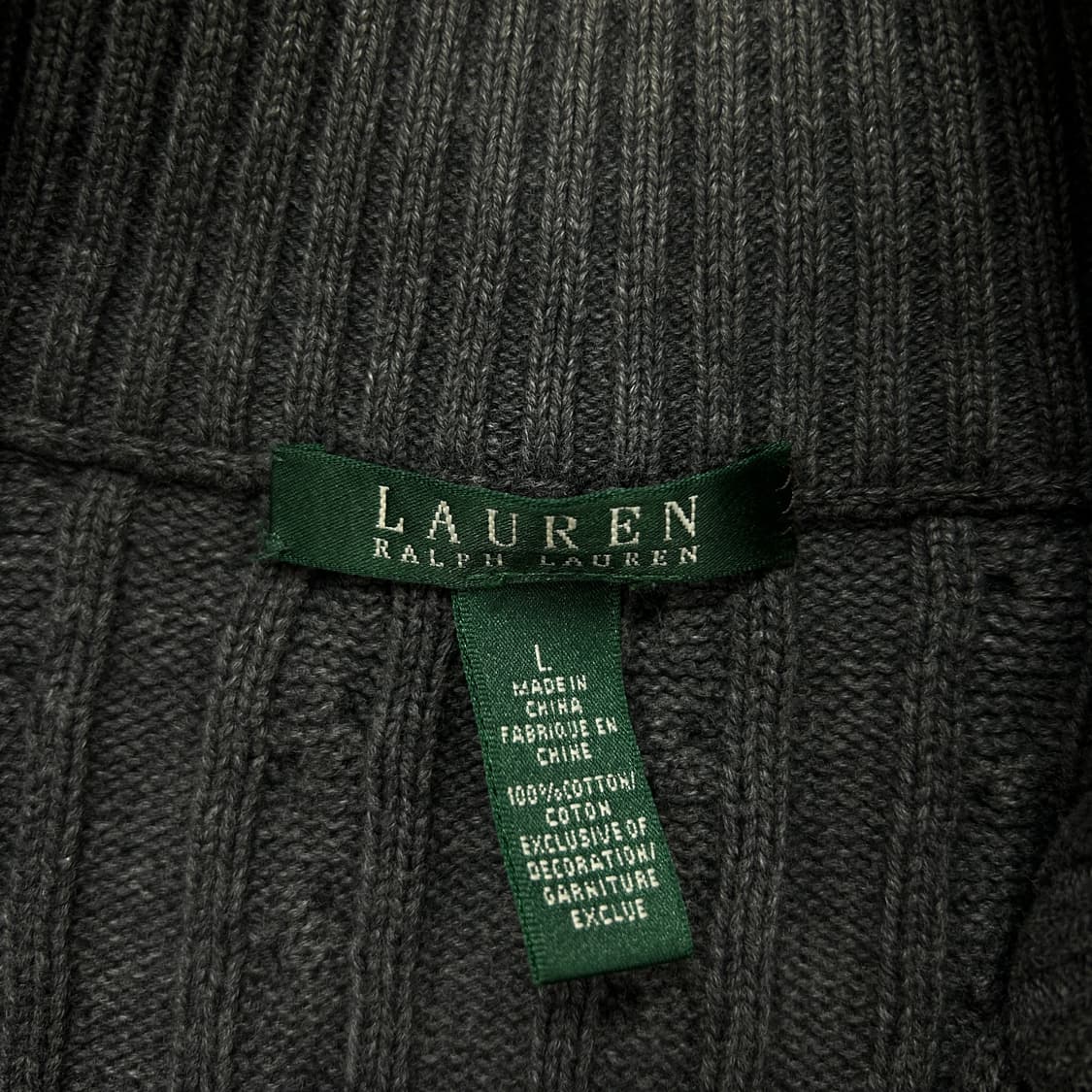 폴로 우먼스 RLL 케이블 니트집업(L) 상품이미지3