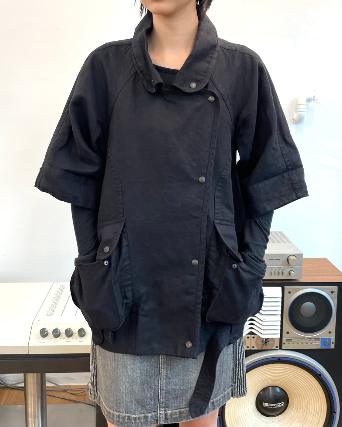 [36] 이자벨마랑 리넨 반팔 자켓 상품이미지1