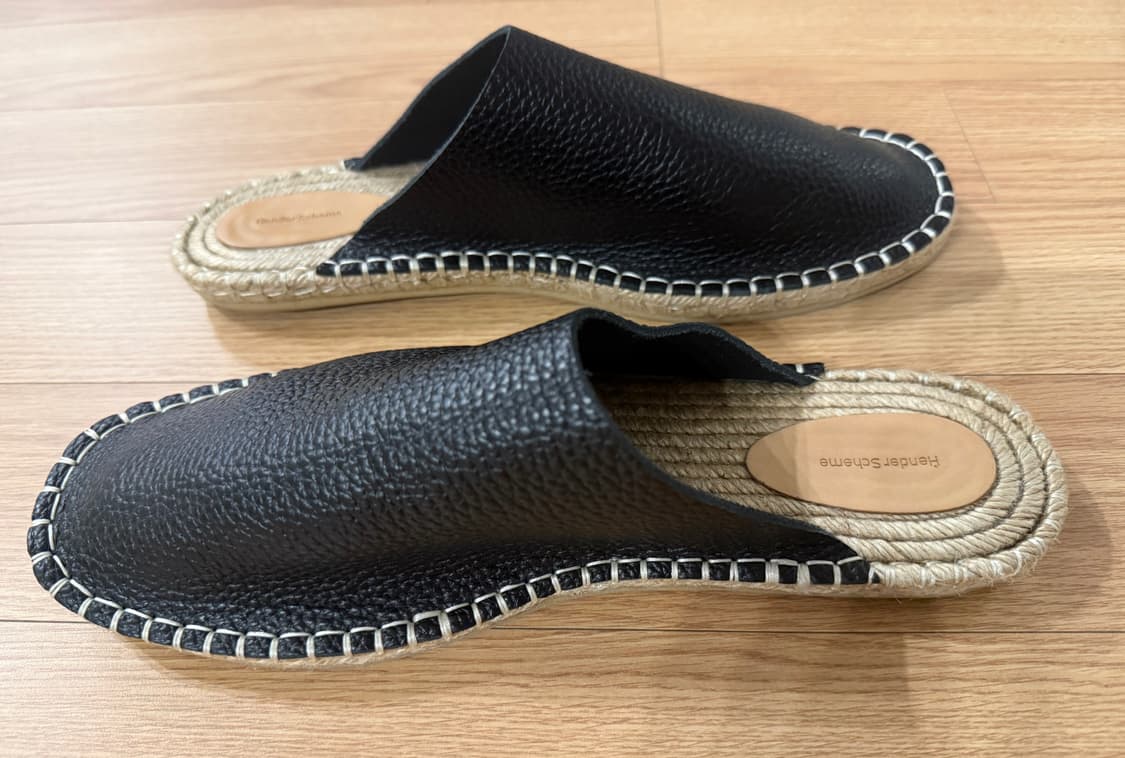 헨더 스킴 주트 hender scheme 가죽 뮬 슬리퍼 블랙 5사이즈 상품이미지2