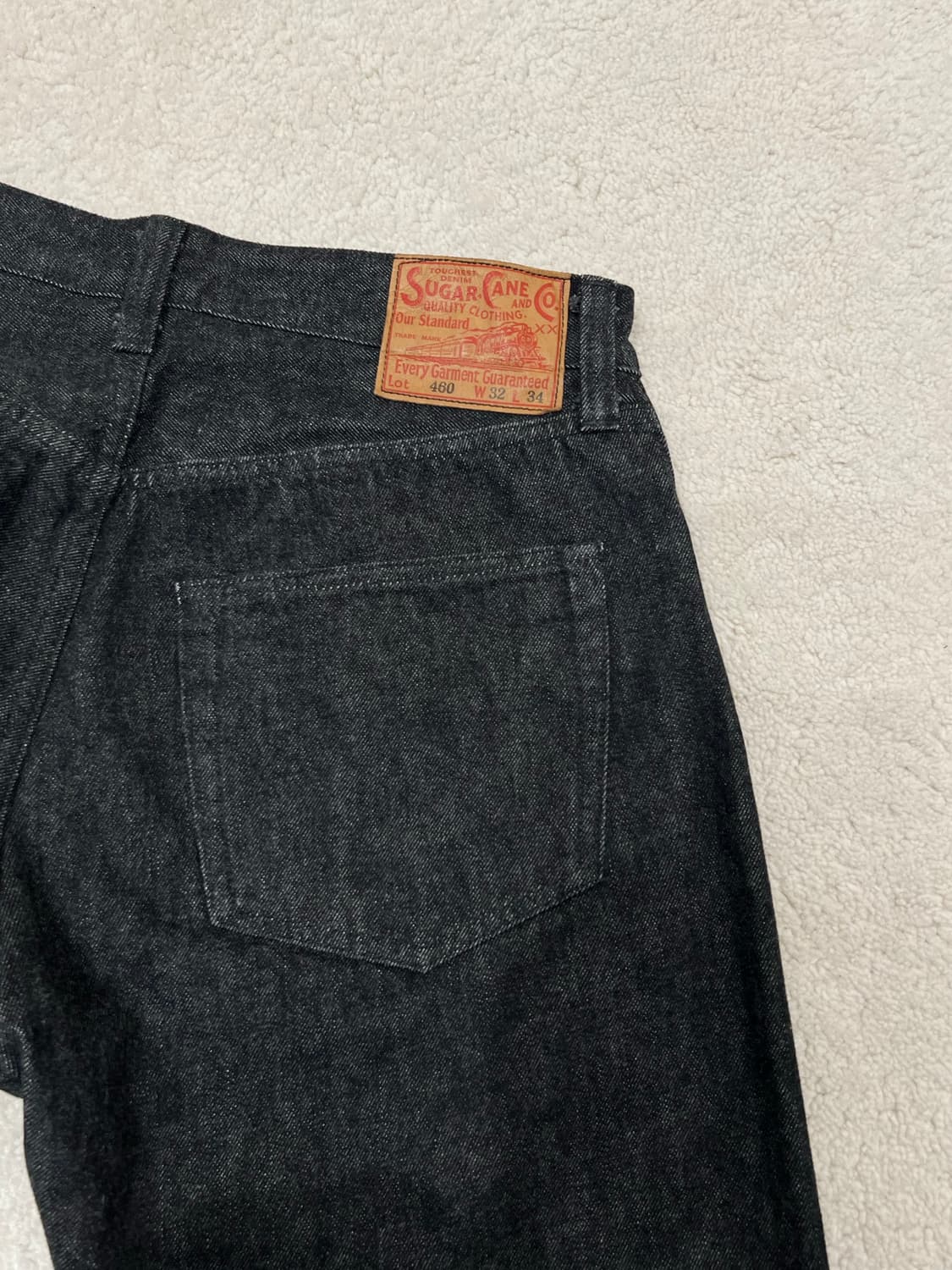 슈가케인 1947 블랙 레귤러 스트레이트 상품이미지1