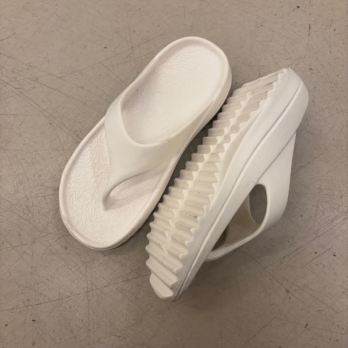 빈티지 화이트 쪼리 슬리퍼 상품이미지2