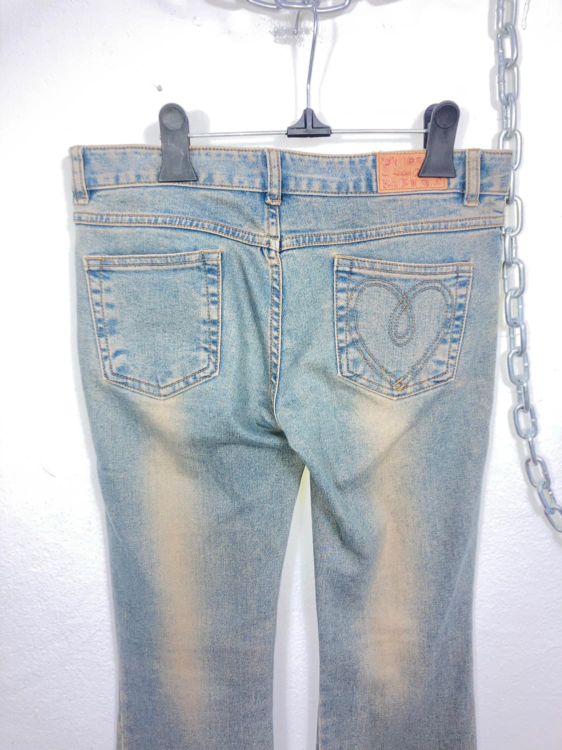 펀칭 부츠컷 데님팬츠 상품이미지5