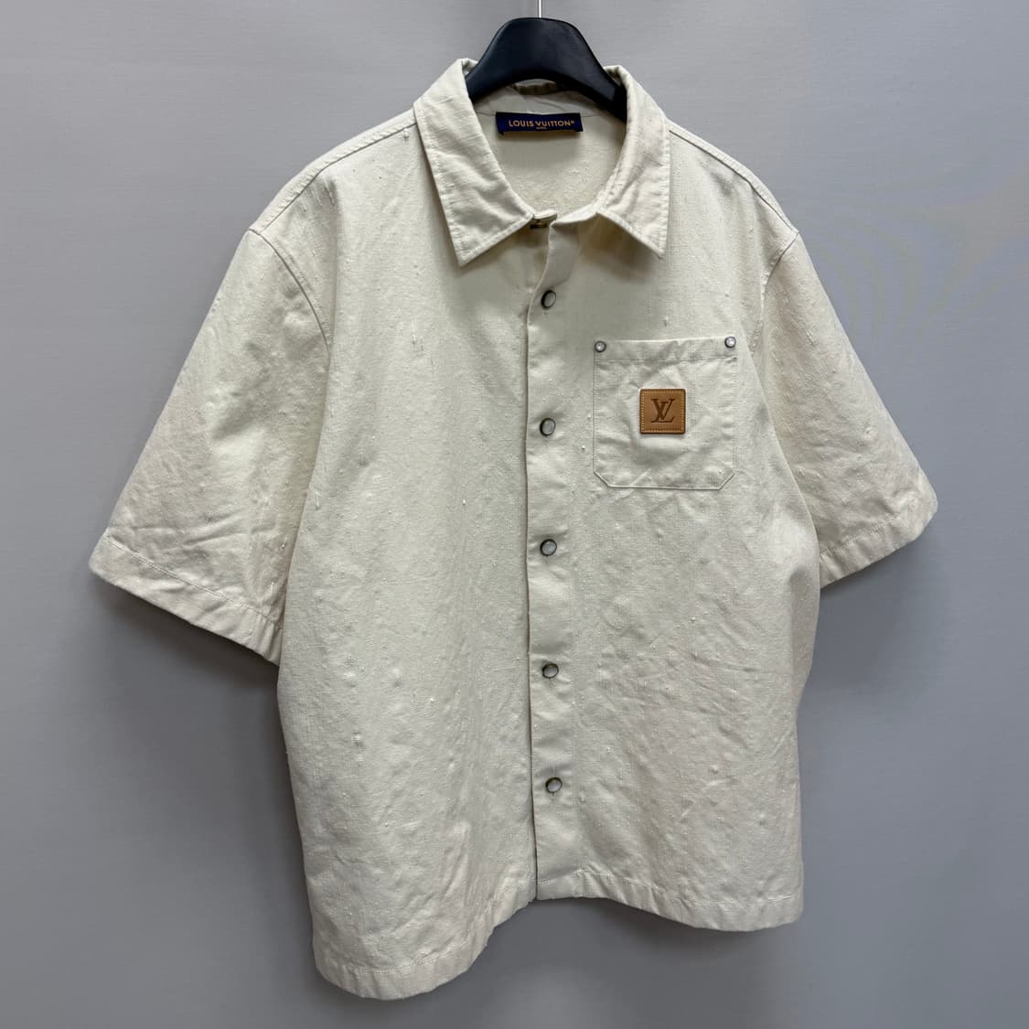 루이비통 실크 블렌드 쇼트 슬리브드 셔츠 ( 110 ) 상품이미지2