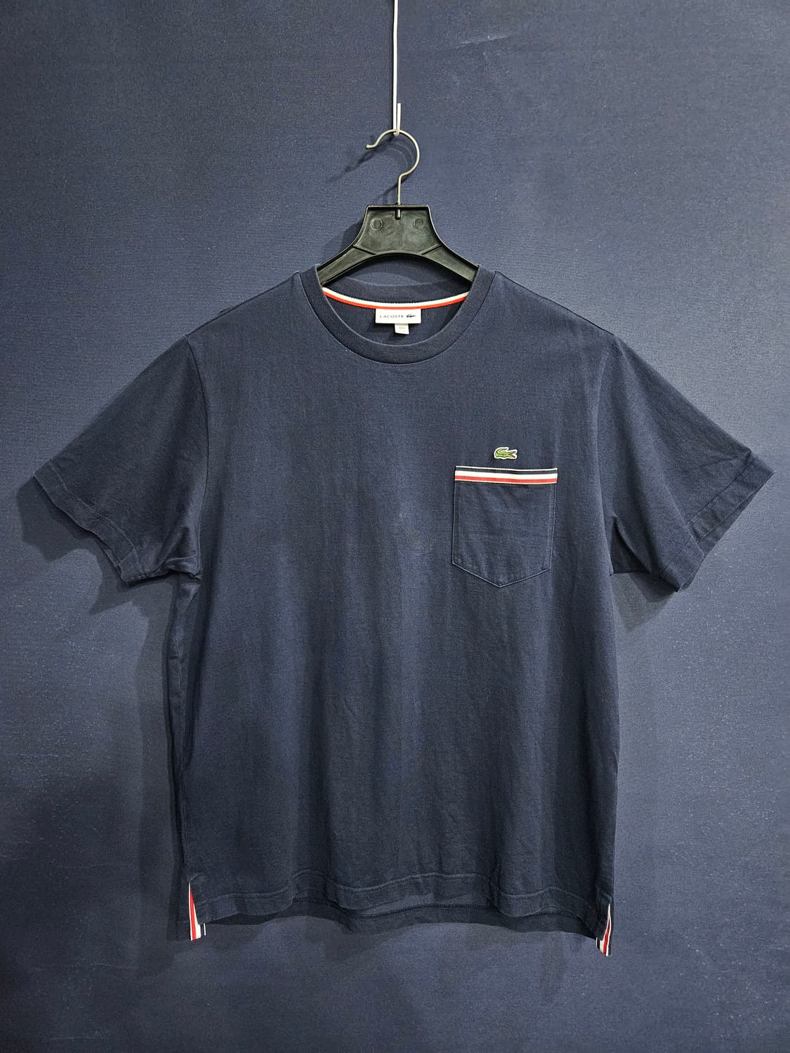라코스테 네이비 남성 110 반팔티  상품이미지1