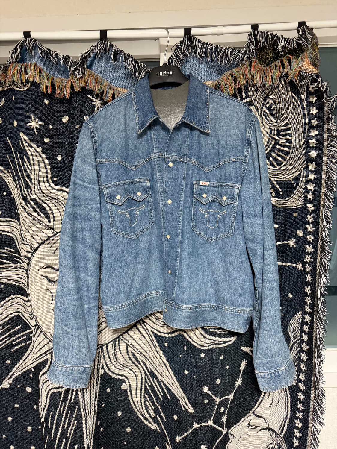 rrl 스터드 인디고 데님자켓 L사이즈 상품이미지2