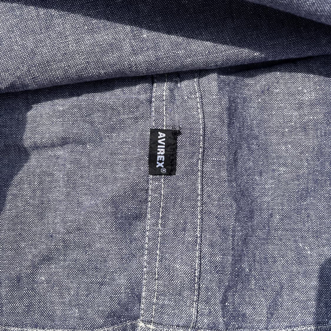 AVIREX 린넨 코튼 혼방 샴브레이 셔츠 (실측확인) 상품이미지5