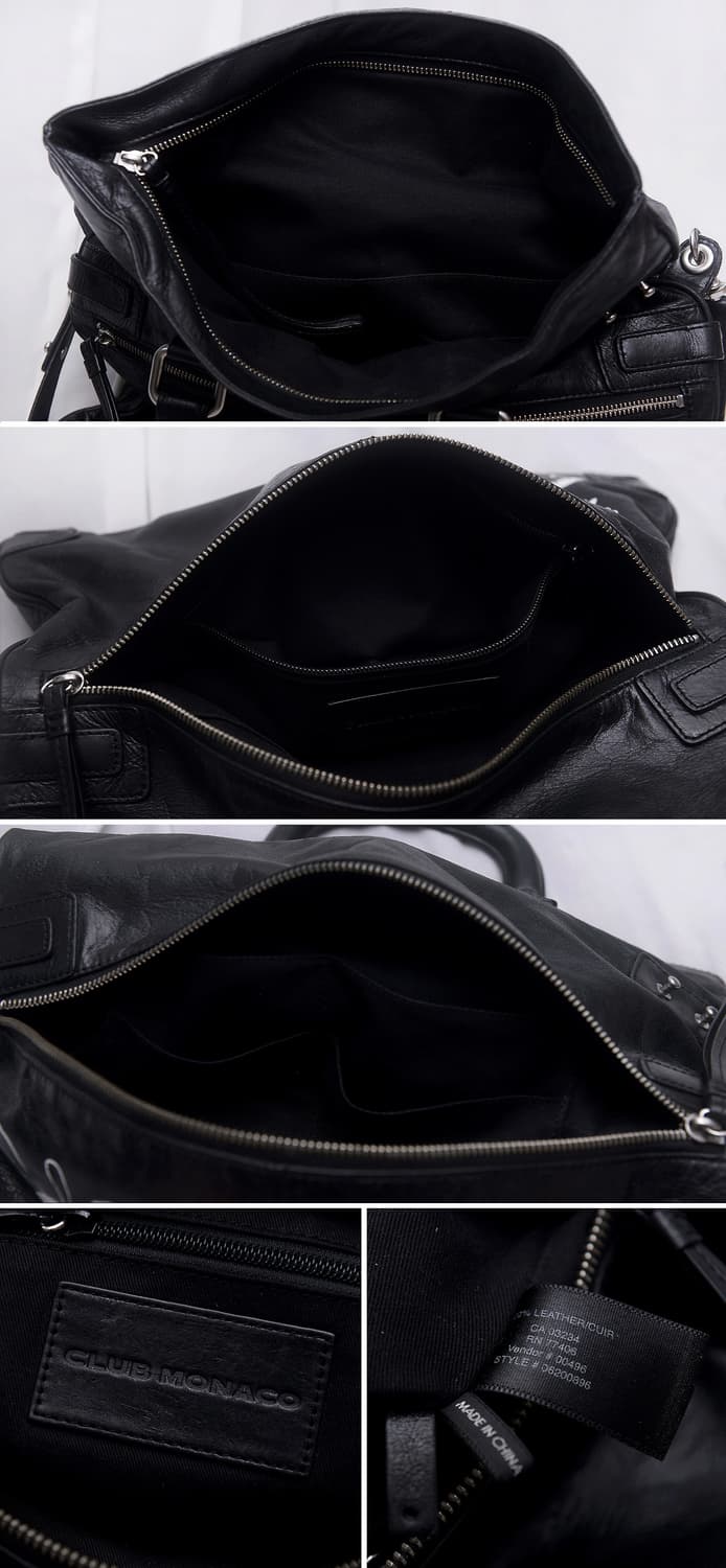 클럽 모나코 x 스누피 가죽 스퀘어 폴드오버 2웨이 빅토트.숄더백 상품이미지10