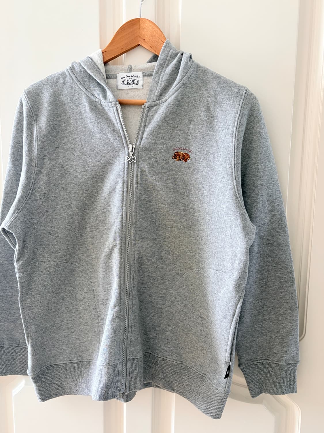 GuGu world 강아지 자수 후드 집업 상품이미지2