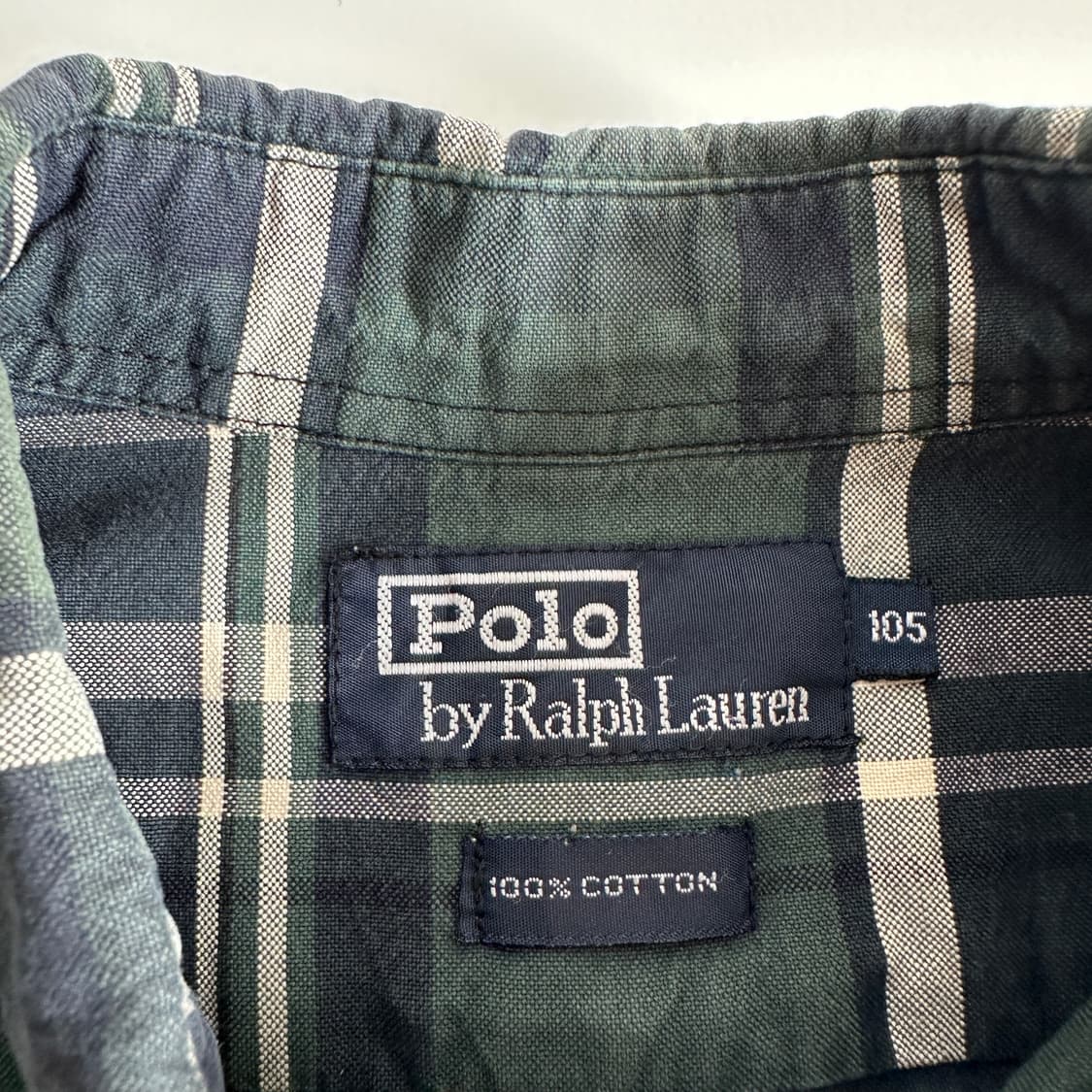 POLO 폴로 랄프로렌 90‘s 그린 체크 패턴 옥스포드 셔츠 상품이미지5