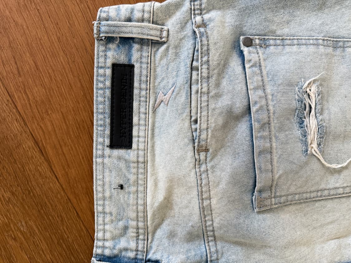 HYPER DENIM 연청 데미지 청바지 34 상품이미지3