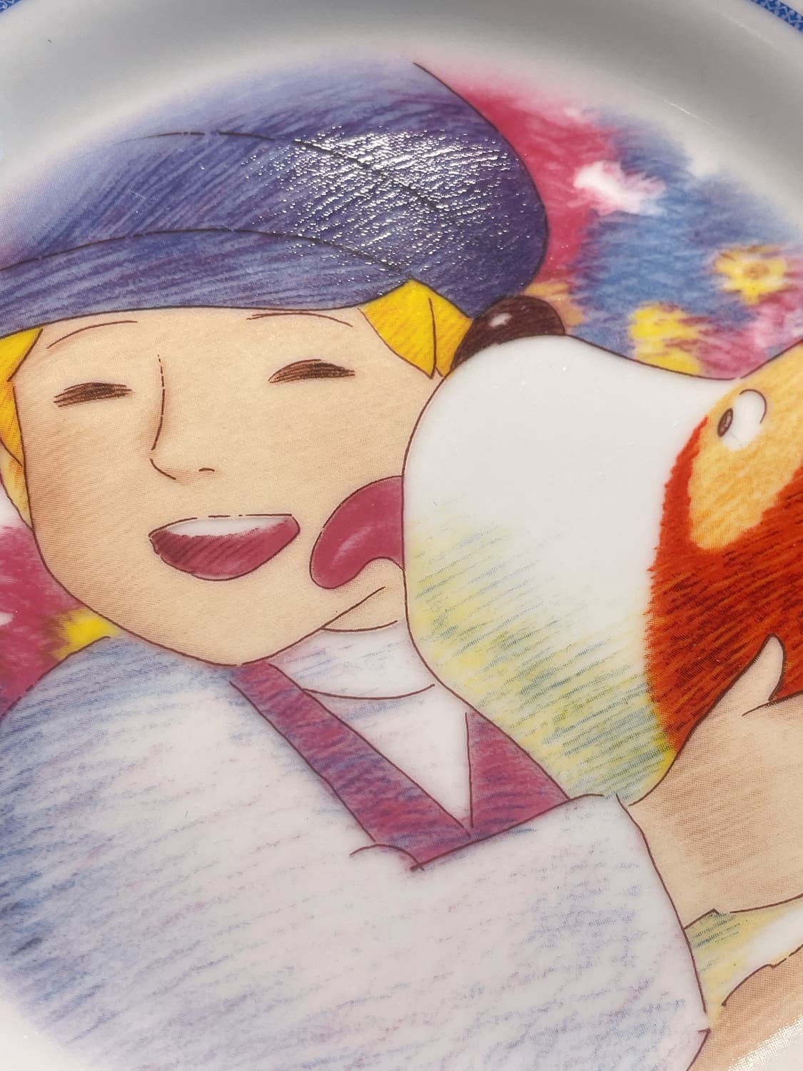 플란다스의 개 일러스트 접시 상품이미지1