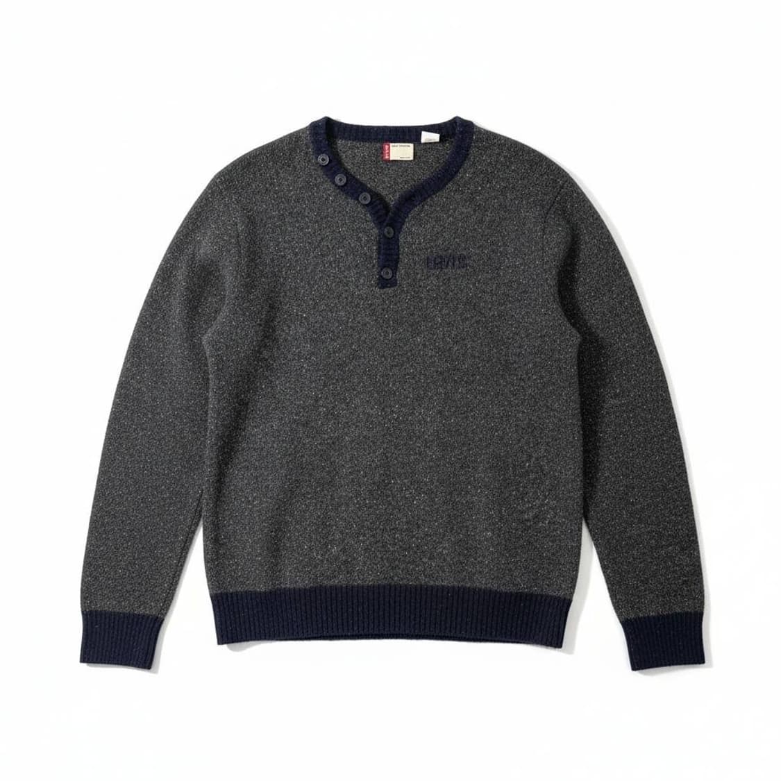 리바이스 버튼 니트 스웨터 그레이  상품이미지1