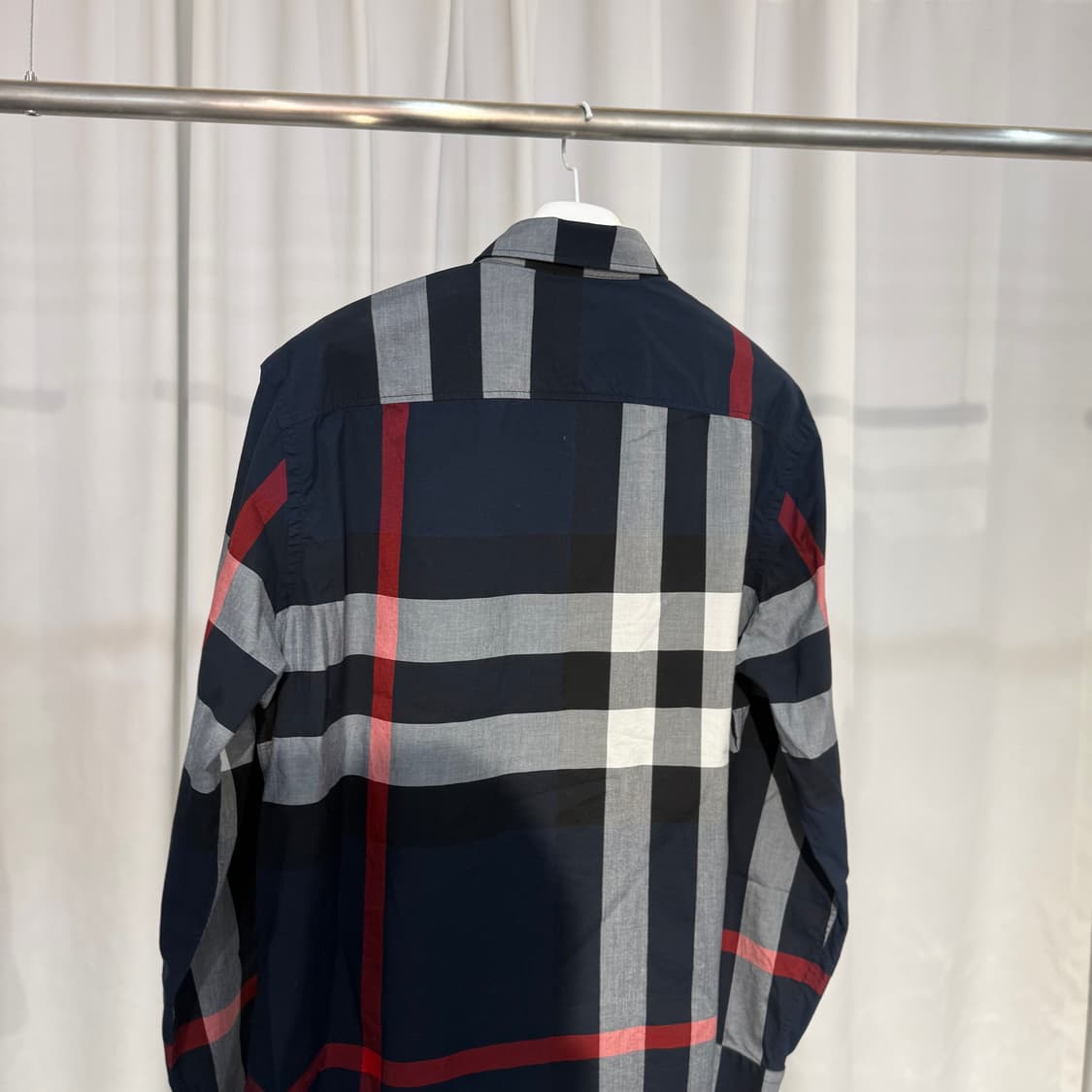 (2XL) 버버리 아카이브 체크 신형 코튼 셔츠 XXL  상품이미지4