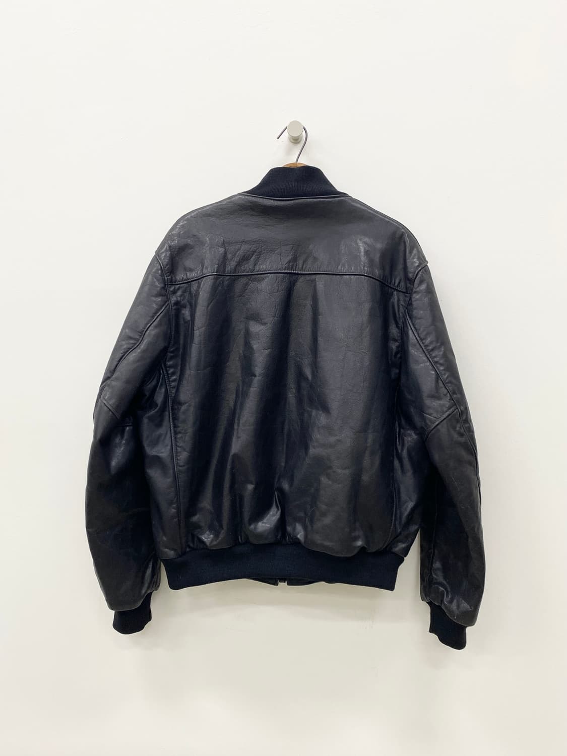 80‘s 골든베어 레더 Ma-1 자켓 상품이미지2