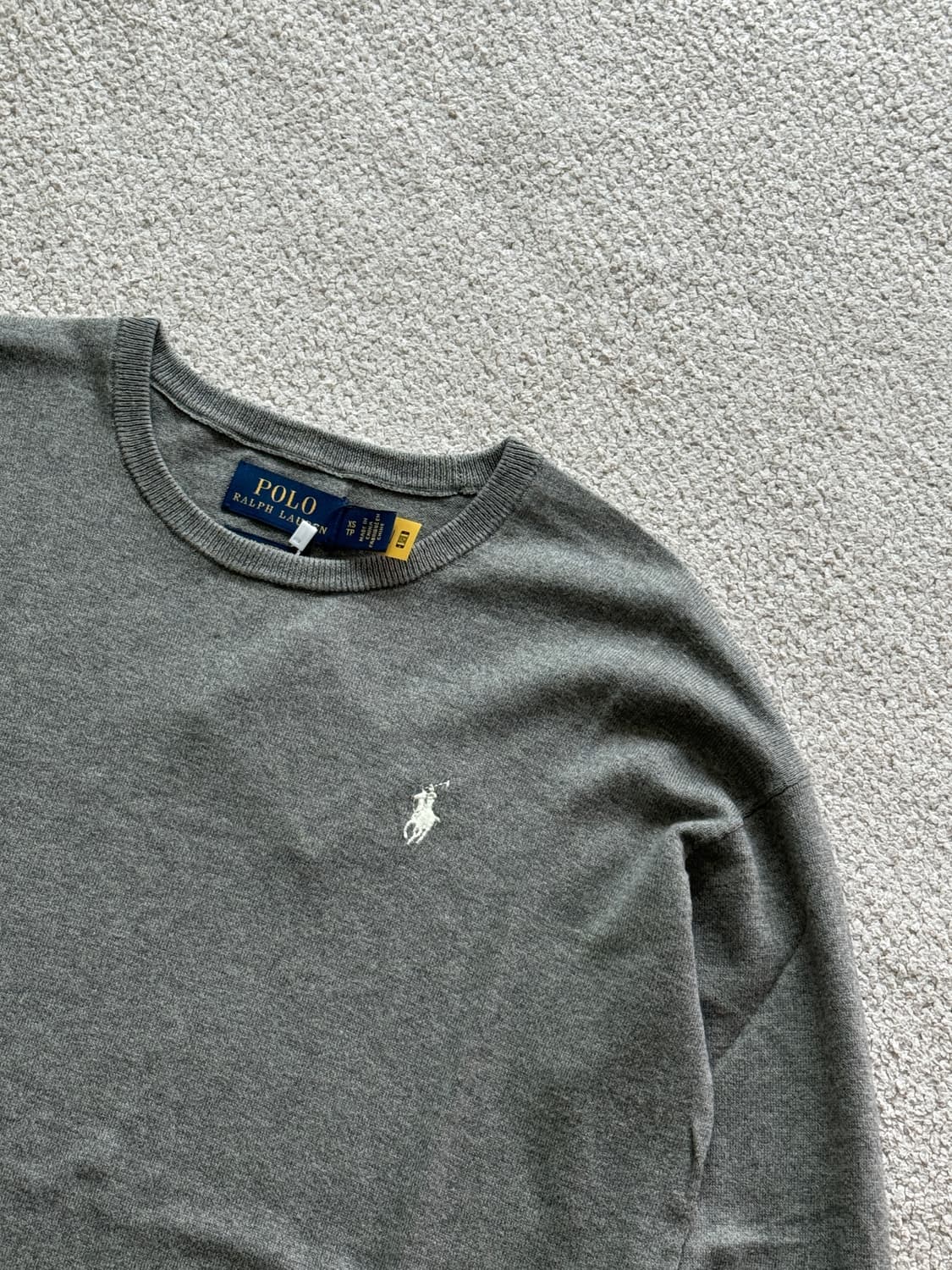 (새상품/정품) 폴로 피마코튼 라운드니트(여성XS) 상품이미지3